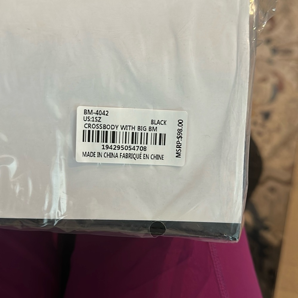 Crossbag with BIG BM black bag NWT